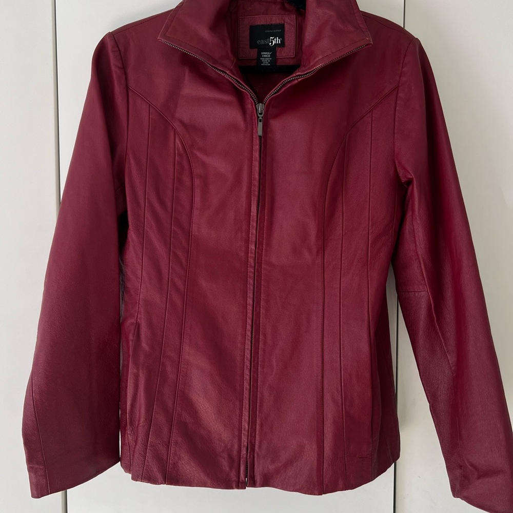 Women's Red Jacket Leather
